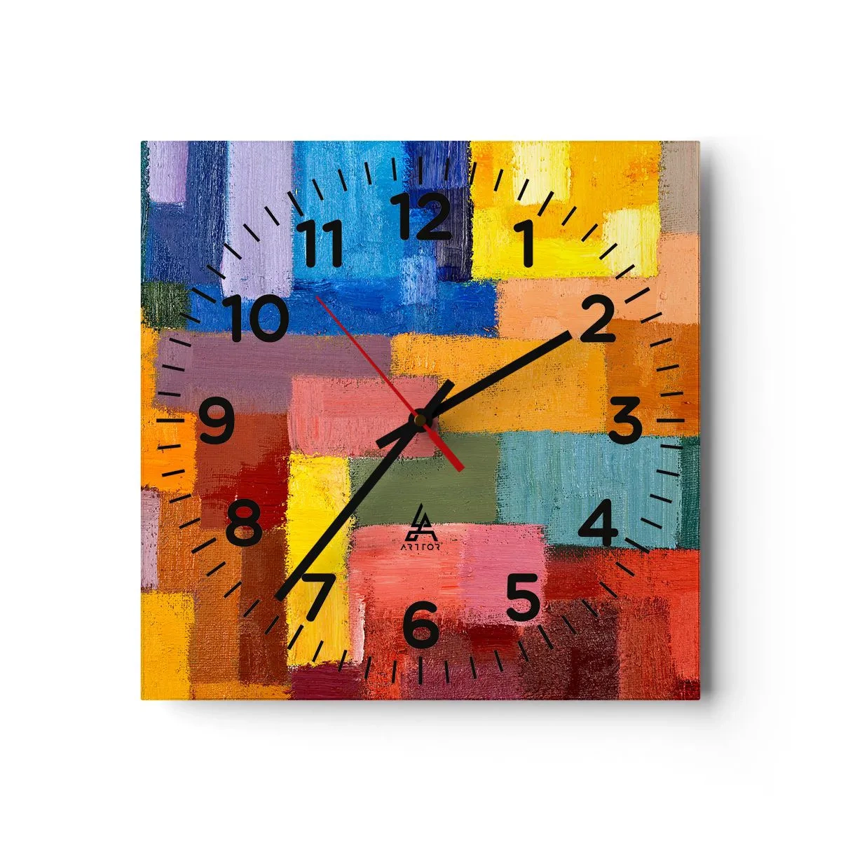 Horloge murale - Pendule murale - Chacun est différent, tout est coloré - 30x30 cm