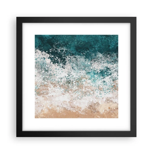 Affiche dans un cadre noir - Poster - Histoires de la mer - 30x30 cm