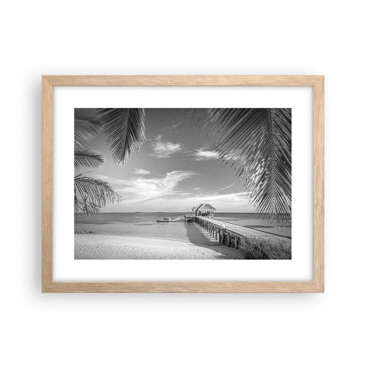 Affiche dans un chêne clair - Poster - Souvenirs ou rêve? - 40x30 cm