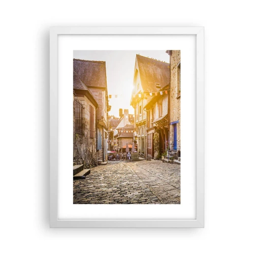 Affiche dans un cadre blanc - Poster - Aux confins du monde - 30x40 cm