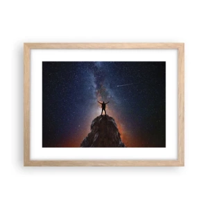 Affiche dans un chêne clair - Poster - Le force est avec moi! - 40x30 cm