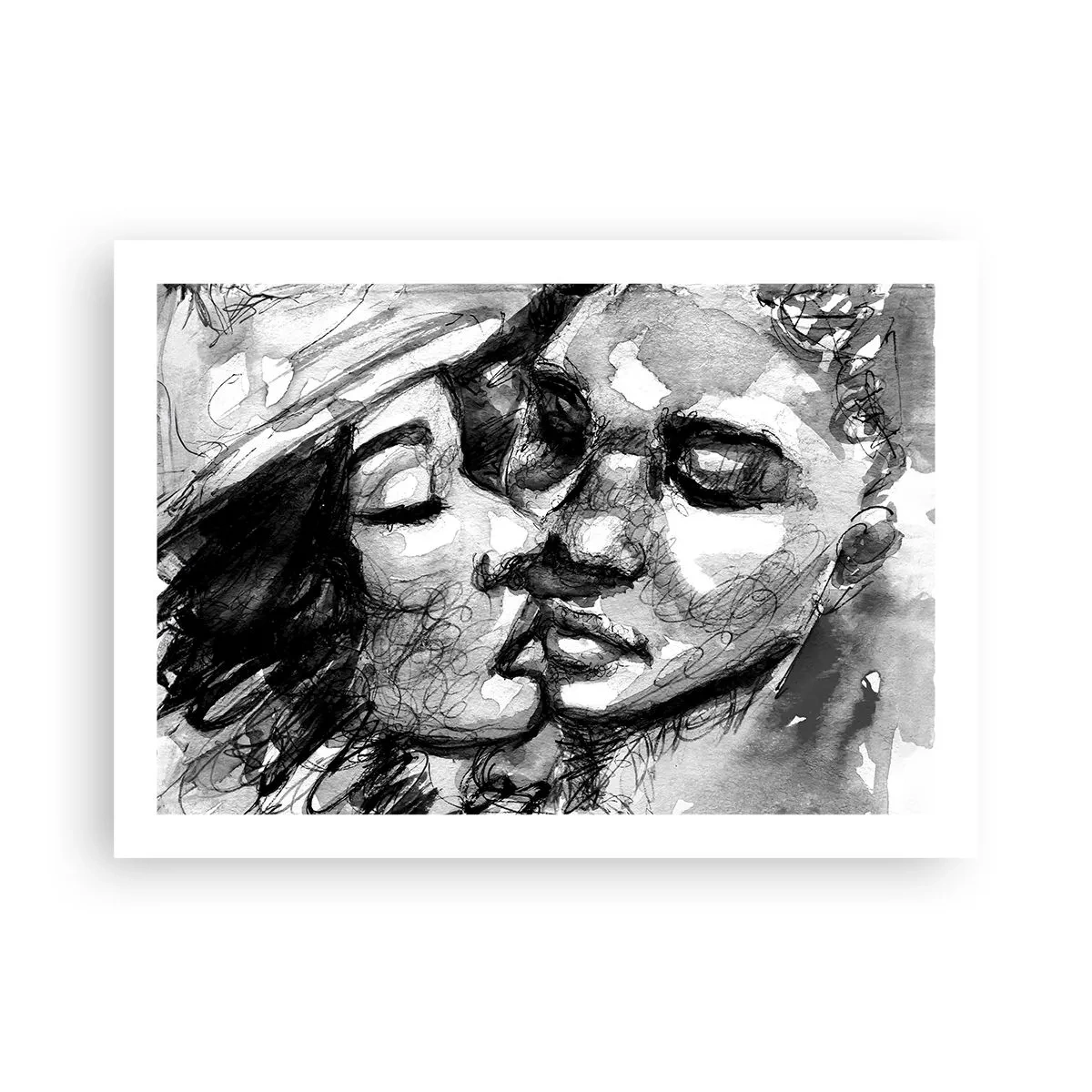Affiche - Poster - Un moment tendre - 70x50 cm