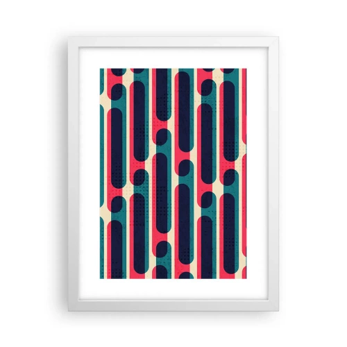 Affiche dans un cadre blanc - Poster - En profondeur et sur l'avant - 30x40 cm