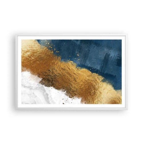 Affiche dans un cadre blanc - Poster - Les couleurs de l’été - 91x61 cm