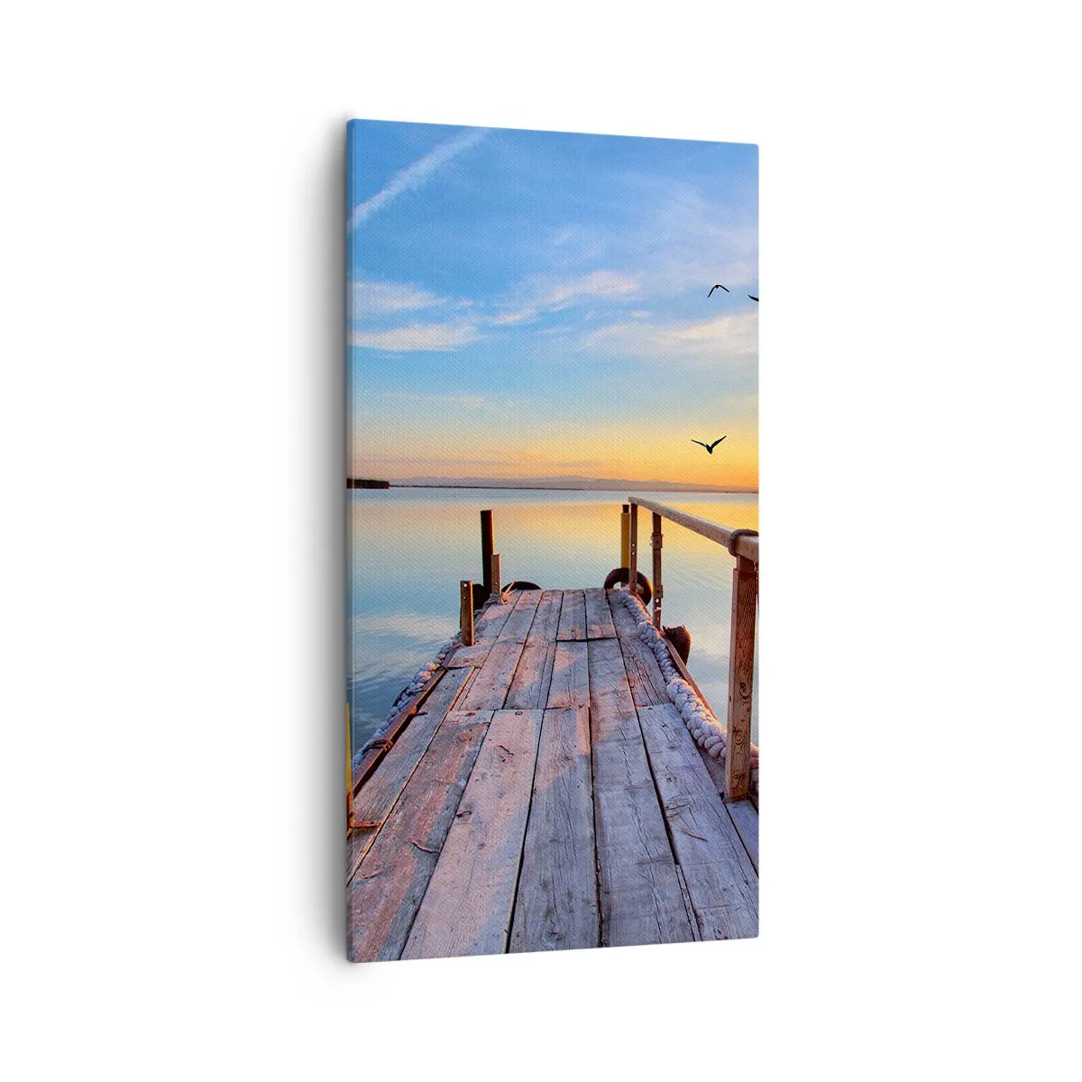 Impression sur toile - Image sur toile - Marcher droit vers le soleil - 55x100 cm