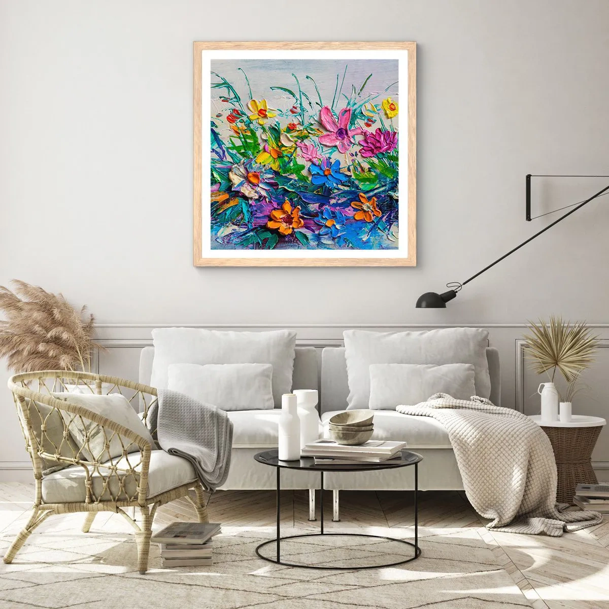 Affiche dans un chêne clair - Poster - Absolument pas une nature morte - 30x30 cm