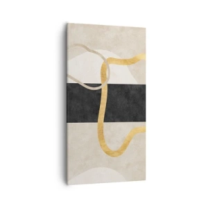 Impression sur toile - Image sur toile - Formes emmellées - 55x100 cm