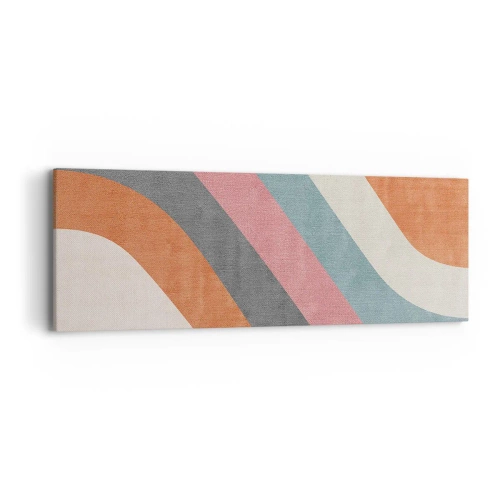 Impression sur toile - Image sur toile - Composition diagonale – mouvement - 90x30 cm