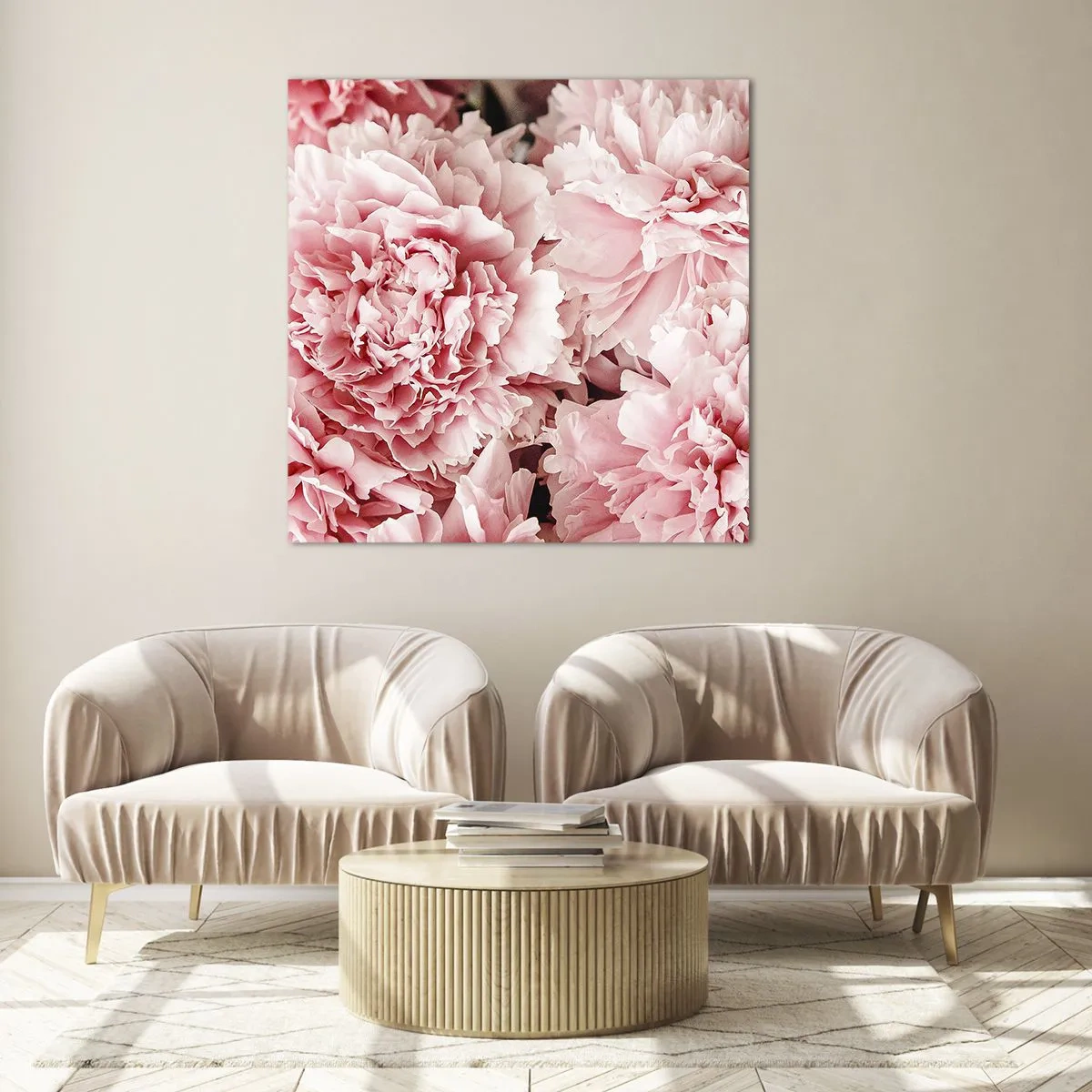 Impression sur verre - Image sur verre - Rêve rose - 70x70 cm