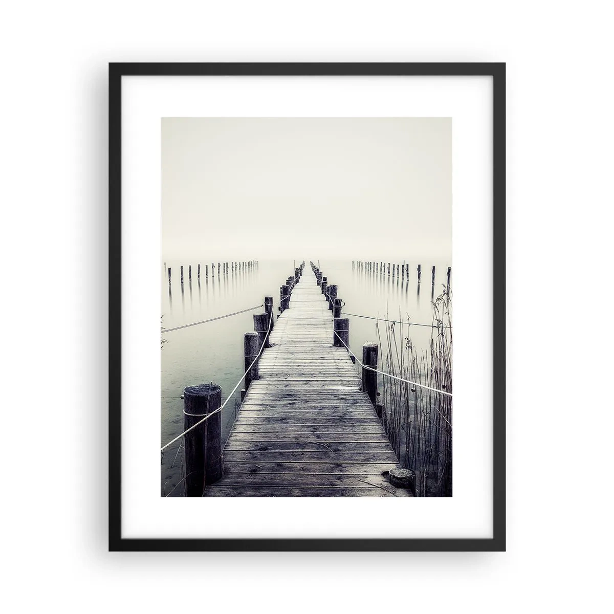 Affiche dans un cadre noir - Poster - Plongez dans la paix - 40x50 cm