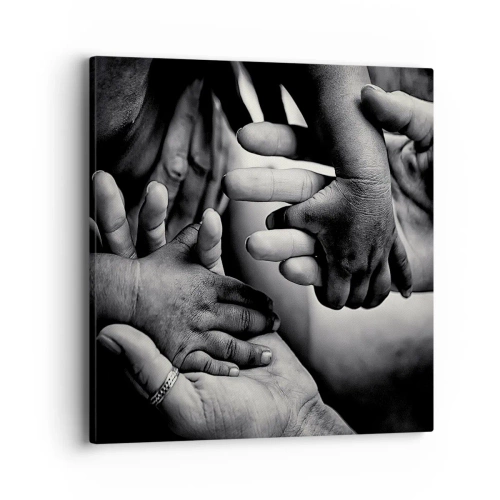 Impression sur toile - Image sur toile - Être humain - 40x40 cm