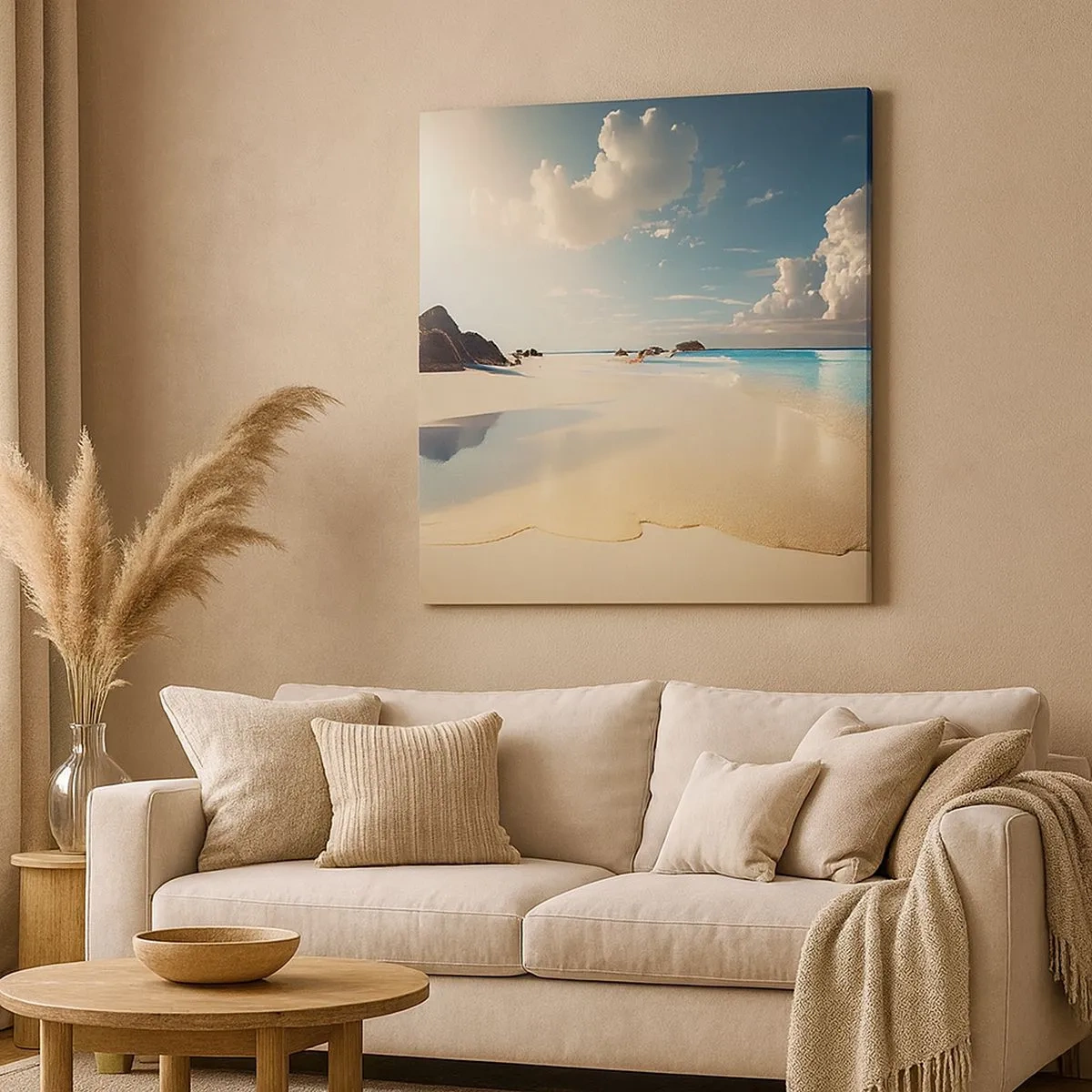 Impression sur toile - Image sur toile - Une journée de rêve - 30x30 cm