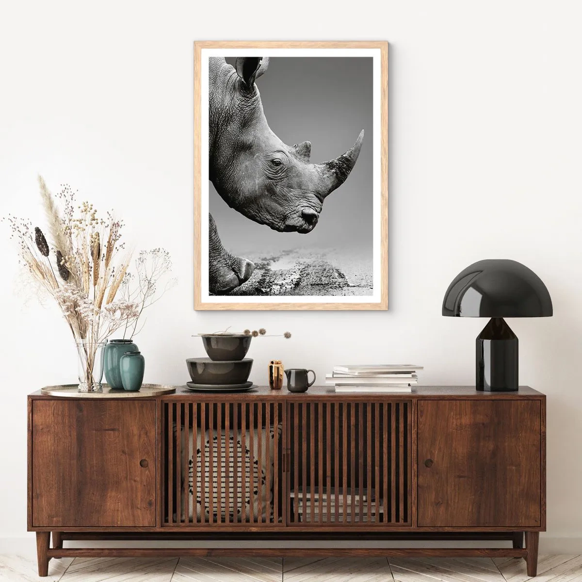 Affiche dans un chêne clair - Poster - Force inarrêtable - 30x40 cm