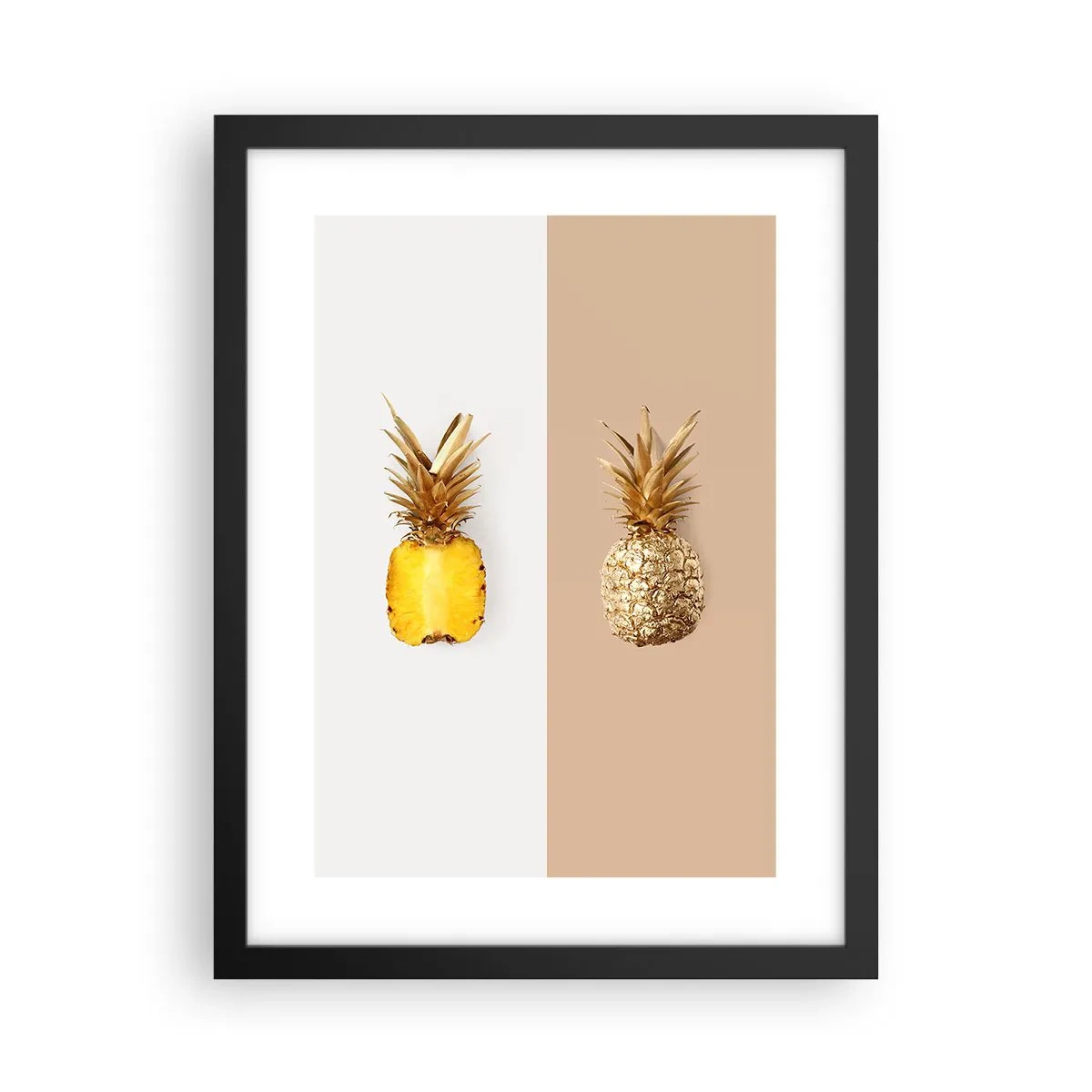 Affiche dans un cadre noir - Poster - Ananas pour nous - 30x40 cm
