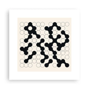 Affiche - Poster - Jeu chinois – variation - 30x30 cm