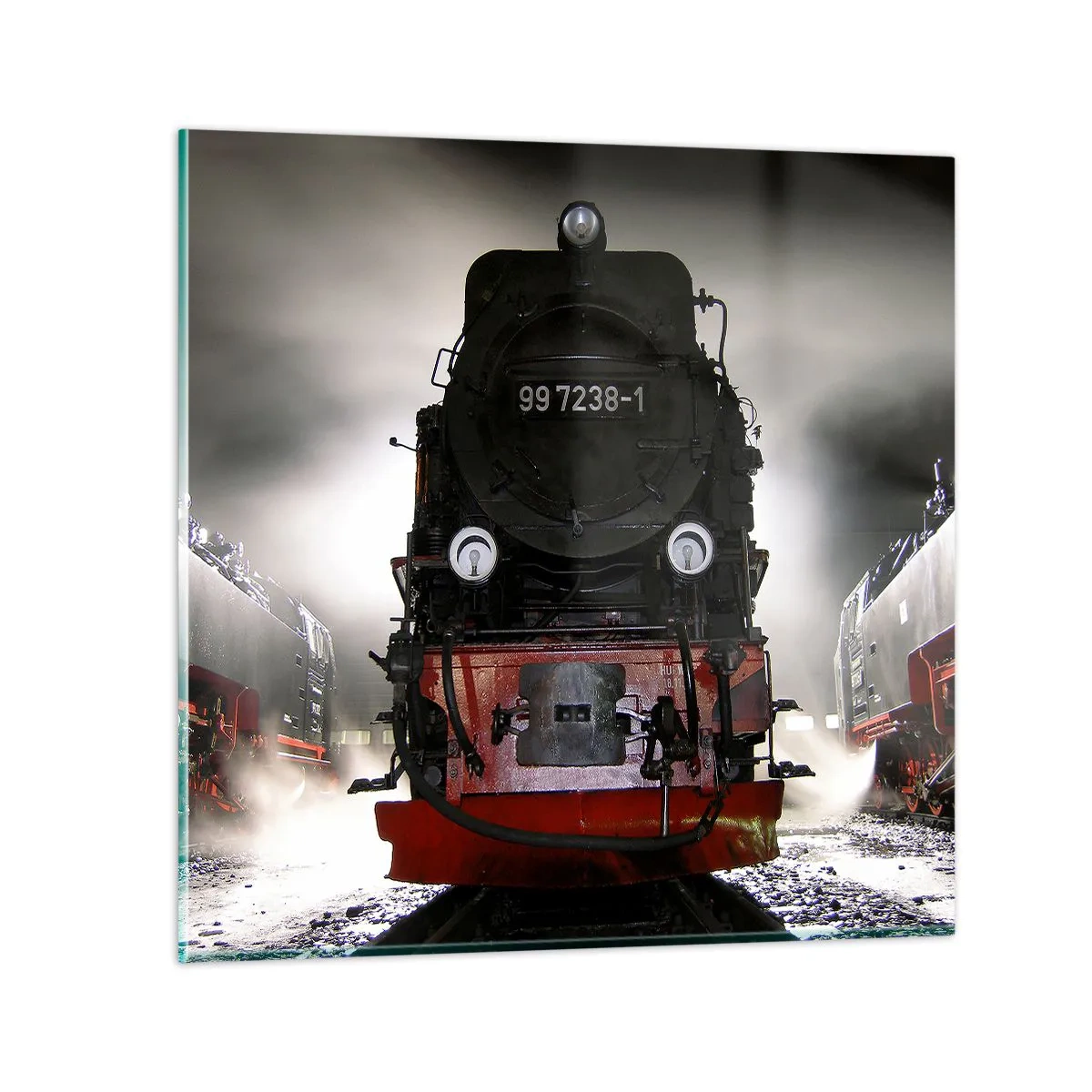 Impression sur verre - Image sur verre - Il se lève et siffle, halète et souffle - 60x60 cm