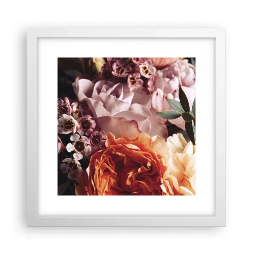 Affiche dans un cadre blanc - Poster - Enveloppé de beauté - 30x30 cm