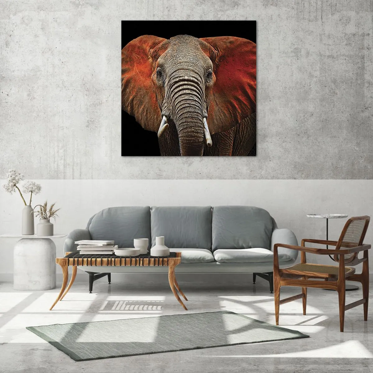 Impression sur verre - Image sur verre - Je suis sauvage, et toi? - 70x70 cm