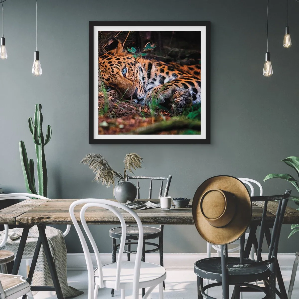 Affiche dans un cadre noir - Poster - Fais-moi confiance - 60x60 cm