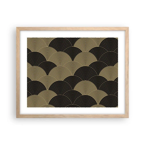 Affiche dans un chêne clair - Poster - Unité dans la multiplicité - 50x40 cm