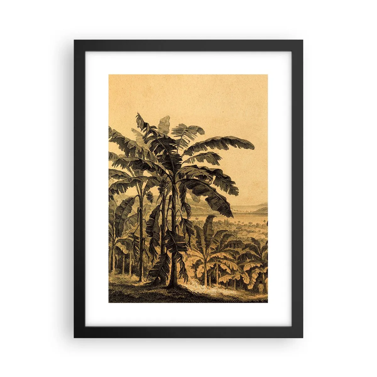 Affiche dans un cadre noir - Poster - Dans un climat colonial - 30x40 cm