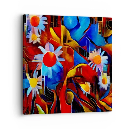 Impression sur toile - Image sur toile - Les couleurs de la vie - 30x30 cm
