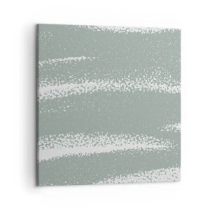 Impression sur toile - Image sur toile - Abstraction dans un climat hivernal - 50x50 cm