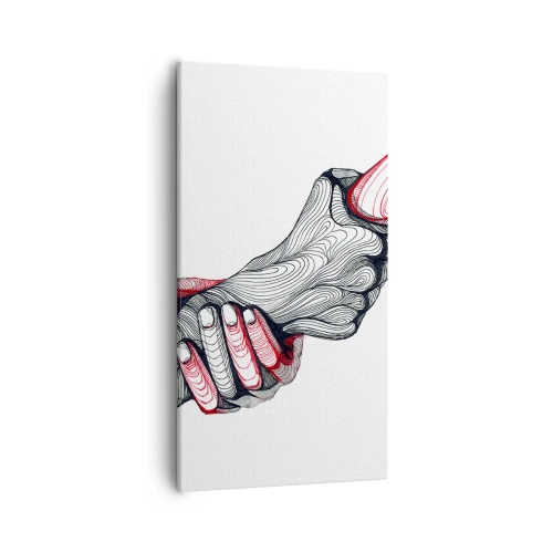 Impression sur toile - Image sur toile - Vous êtes entre de bonnes mains - 55x100 cm