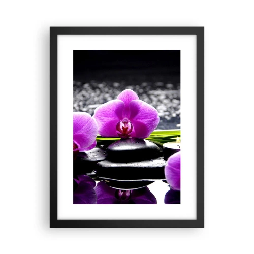 Affiche dans un cadre noir - Poster - Se noyer dans la paix et la tranquillité - 30x40 cm