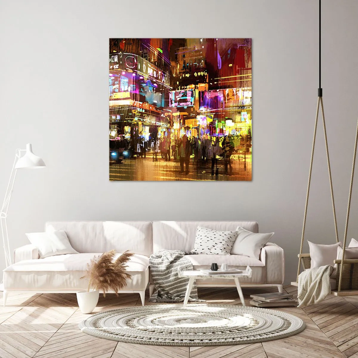 Impression sur toile - Image sur toile - Dans une mer de lumière - 60x60 cm