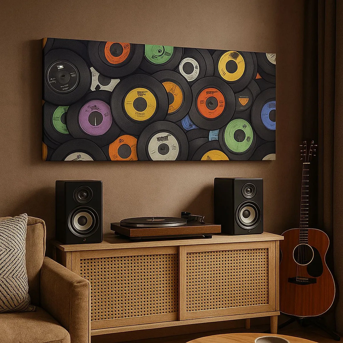 Impression sur toile - Image sur toile - Couleurs des classiques - 100x40 cm