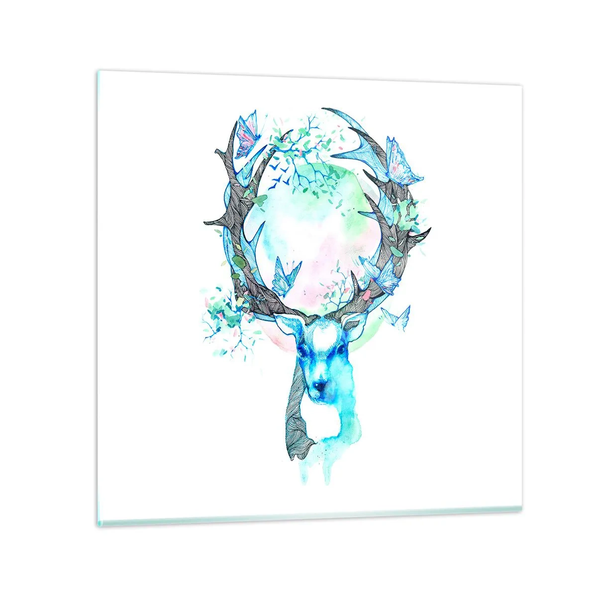 Impression sur verre - Image sur verre - La force et la délicatesse de la nature - 60x60 cm