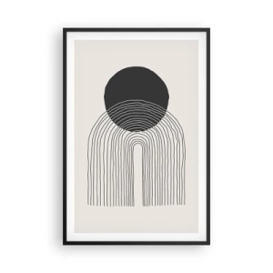 Affiche dans un cadre noir - Poster - Tremblement et confiance - 61x91 cm