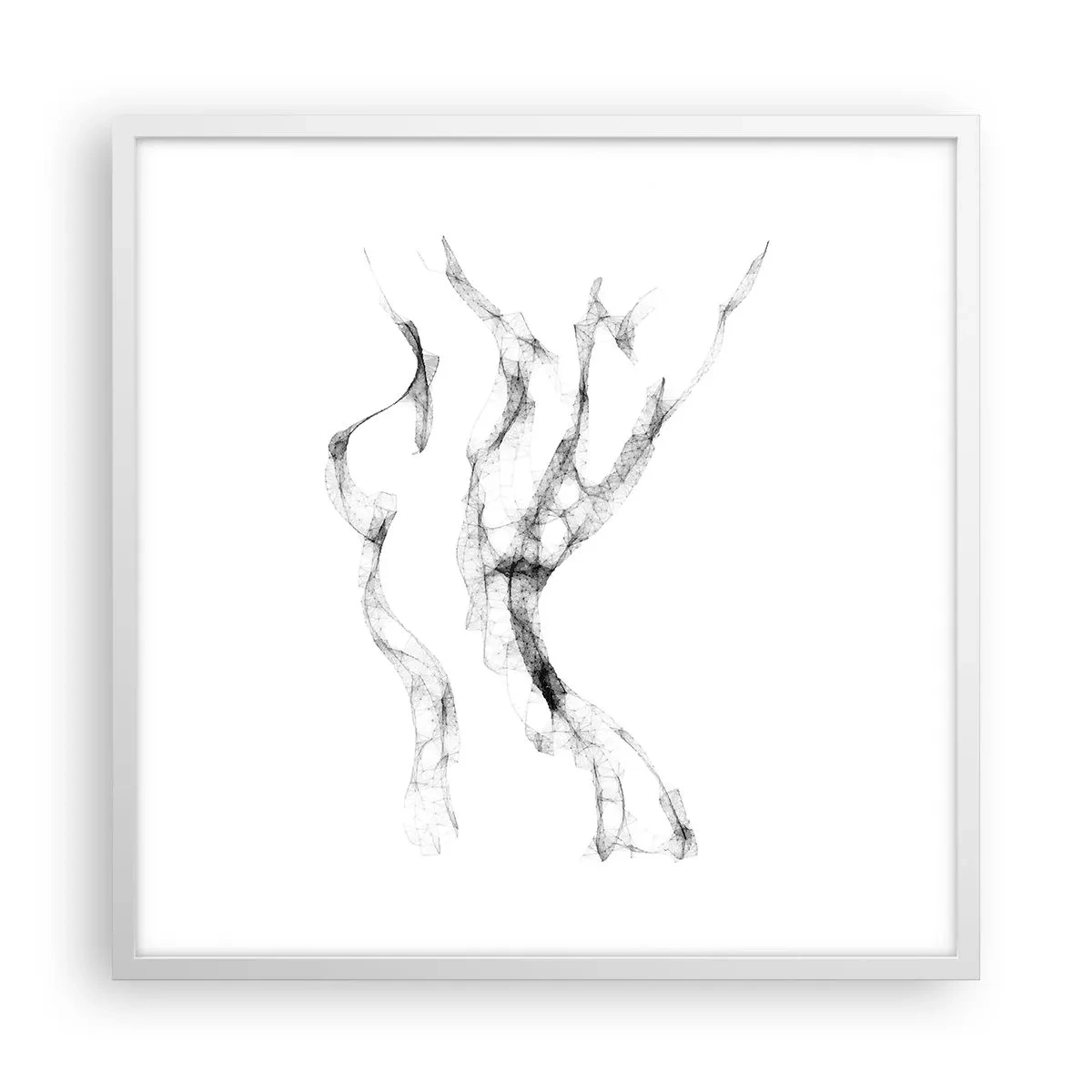 Affiche dans un cadre blanc - Poster - Belle et forte - 60x60 cm