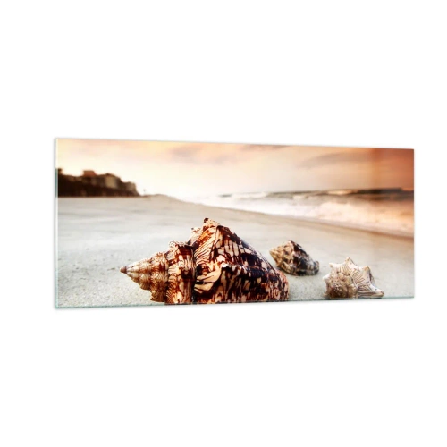 Impression sur verre - Image sur verre - Les parias des vagues - 100x40 cm