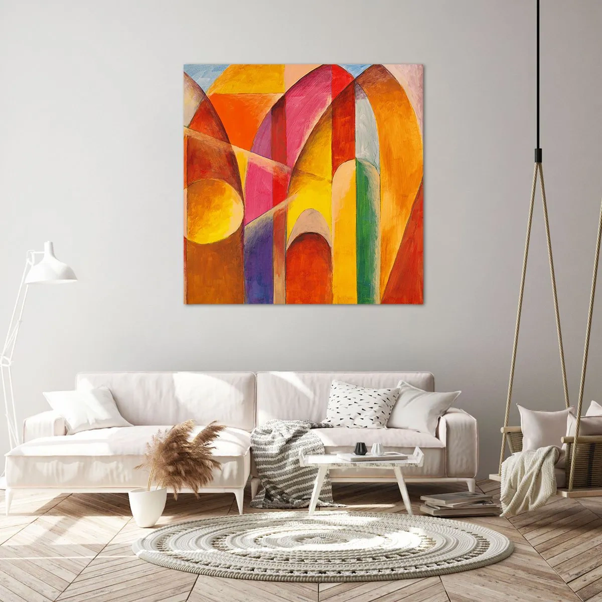 Impression sur toile - Image sur toile - Cathédrale du soleil - 50x50 cm