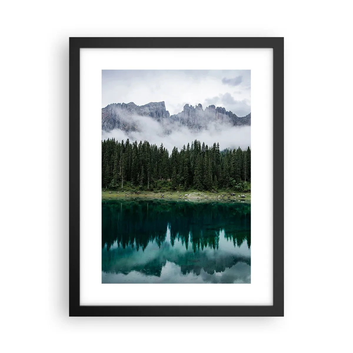 Affiche dans un cadre noir - Poster - Chut, chut, ne réveillons pas l'eau qui dort - 30x40 cm