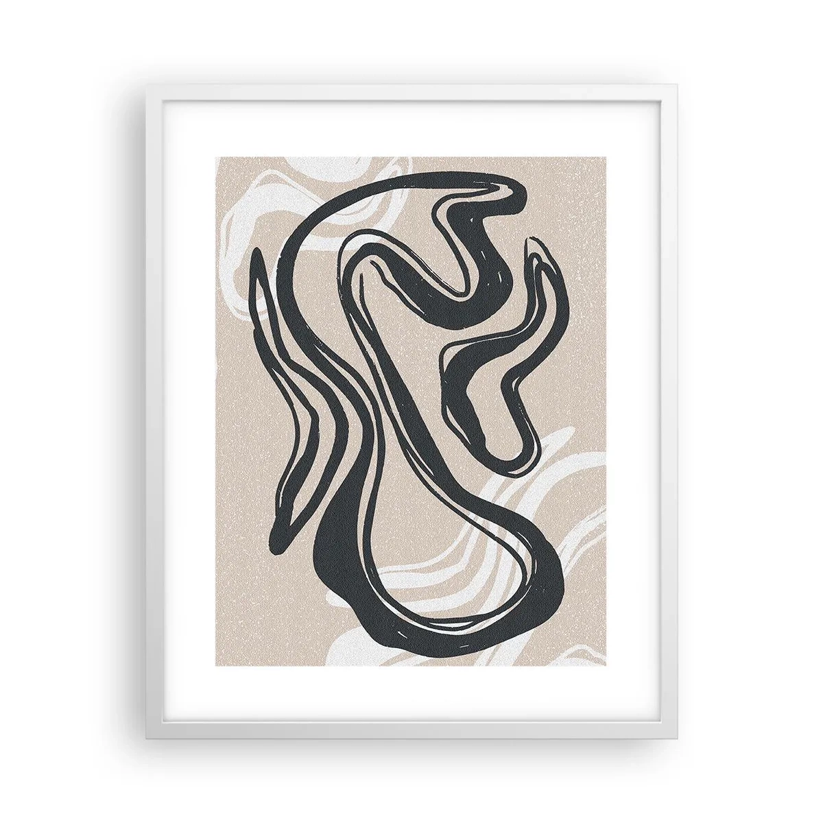 Affiche dans un cadre blanc - Poster - Expression multipliée - 40x50 cm