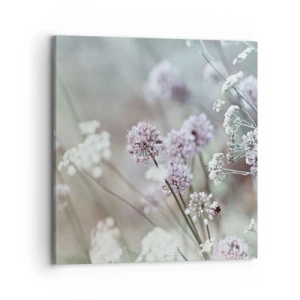 Impression sur toile - Image sur toile - Herbes douces en filigrane - 70x70 cm