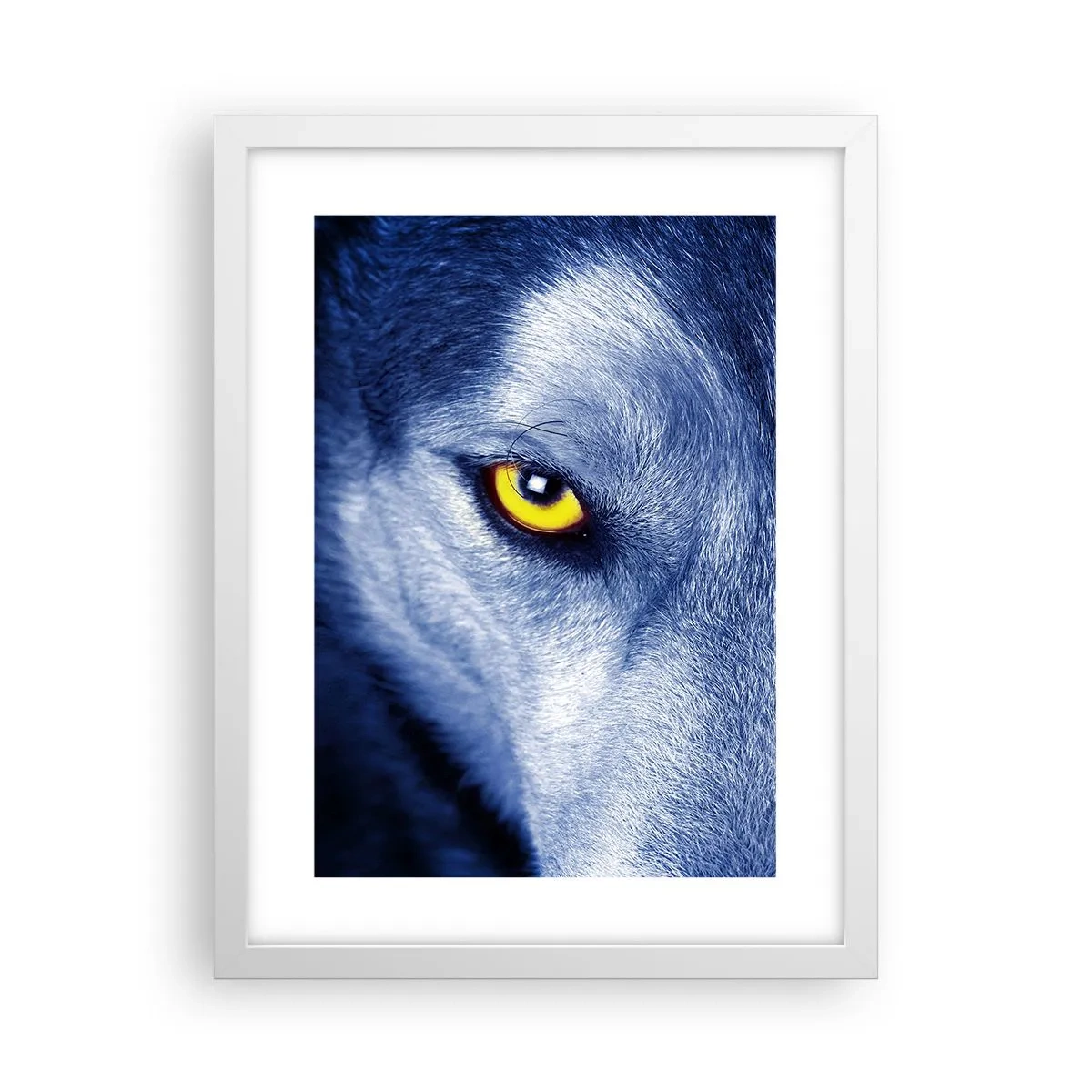 Affiche dans un cadre blanc - Poster - Regars hypnotique - 30x40 cm