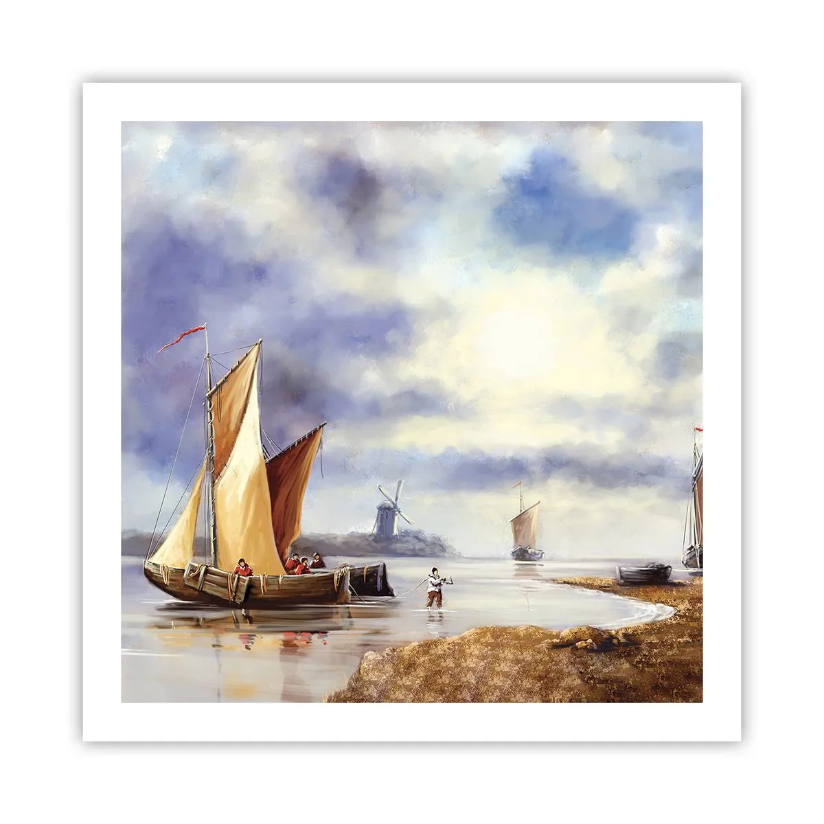 Affiche - Poster - Retour de marin - 60x60 cm