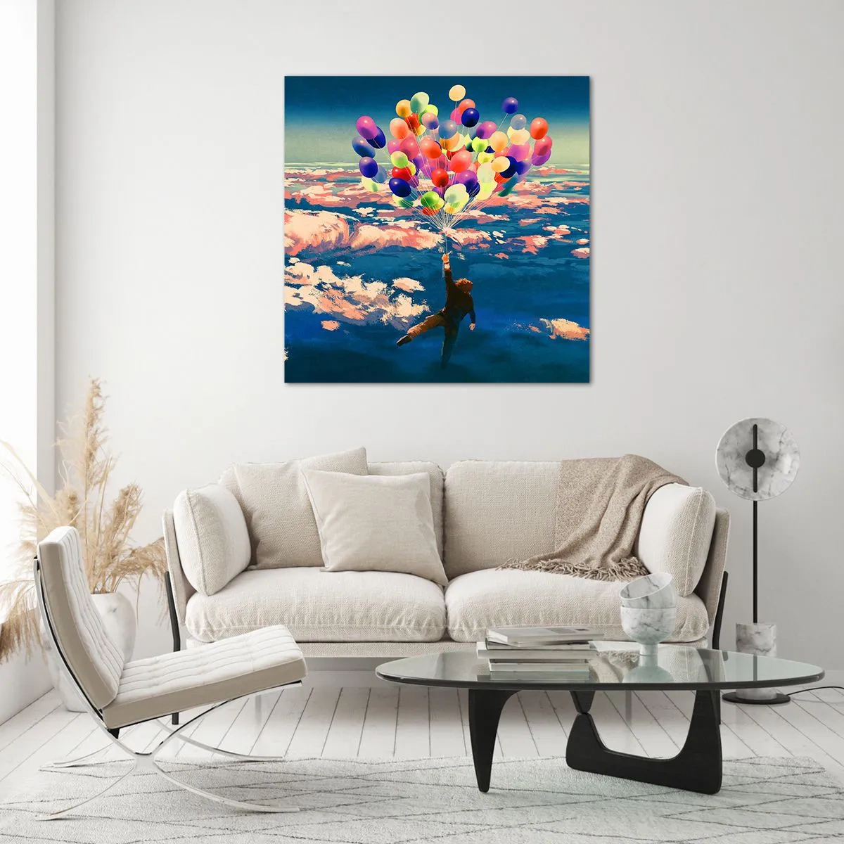 Impression sur verre - Image sur verre - Un rêve d'enfant devenu réalité - 70x70 cm