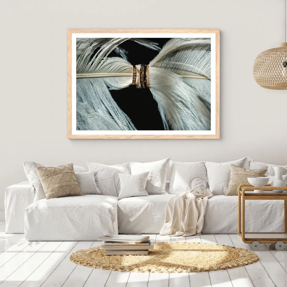 Affiche dans un chêne clair - Poster - ... et je ne te laisserai pas ... - 70x50 cm