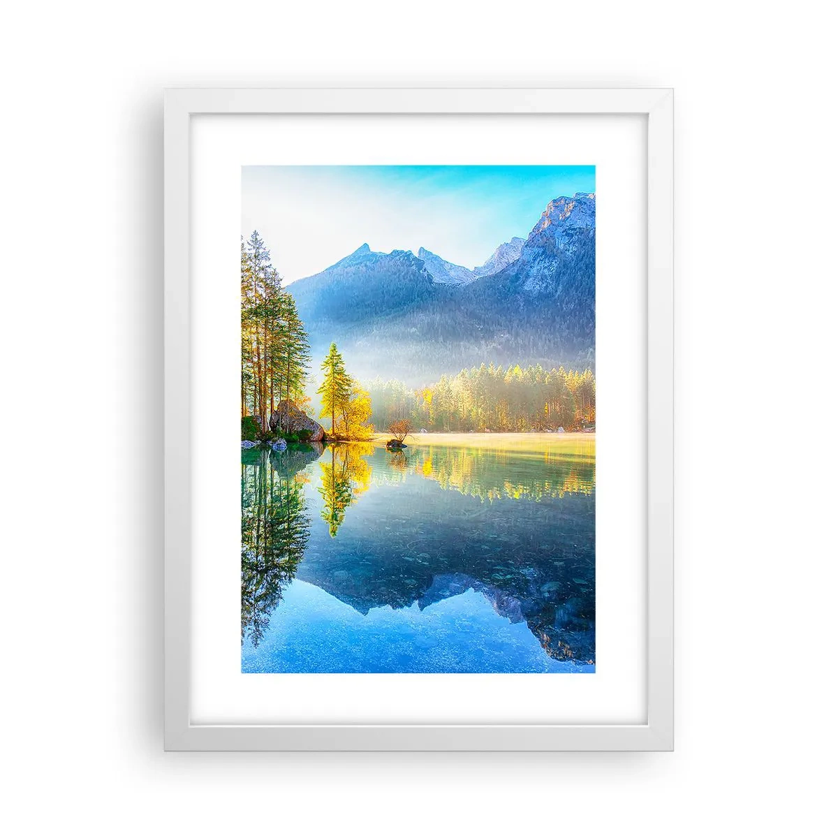 Affiche dans un cadre blanc - Poster - Majesté et douceur - 30x40 cm