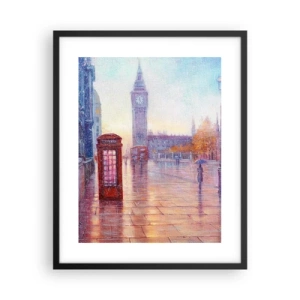 Affiche dans un cadre noir - Poster - Jour automnal londonien - 40x50 cm