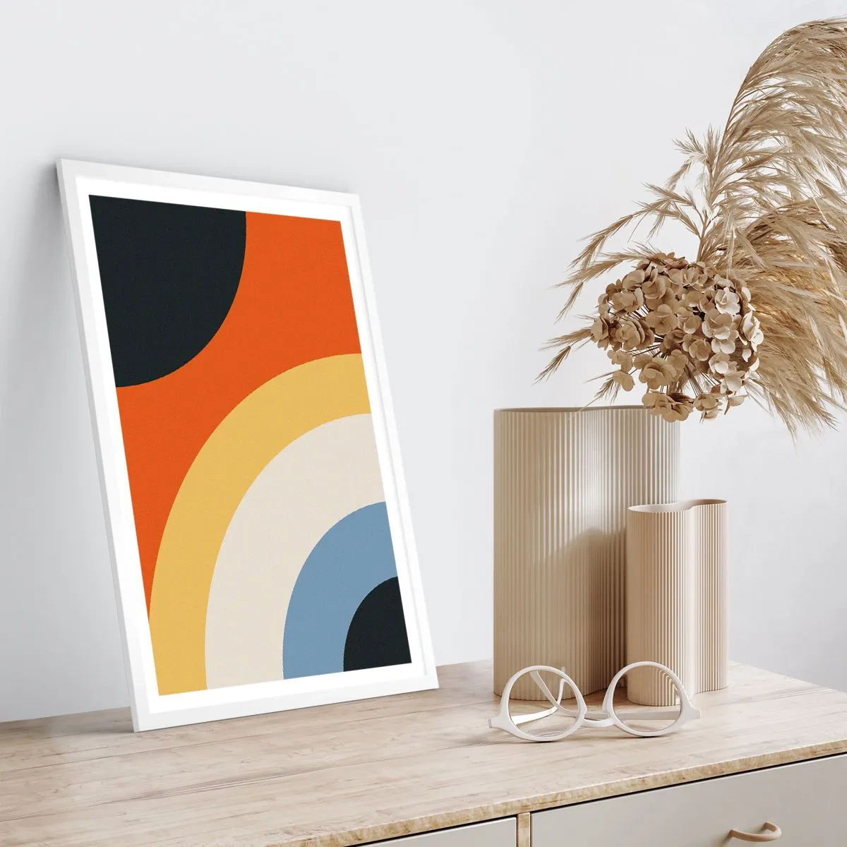 Affiche dans un cadre blanc - Poster - Vers son soi - 70x100 cm