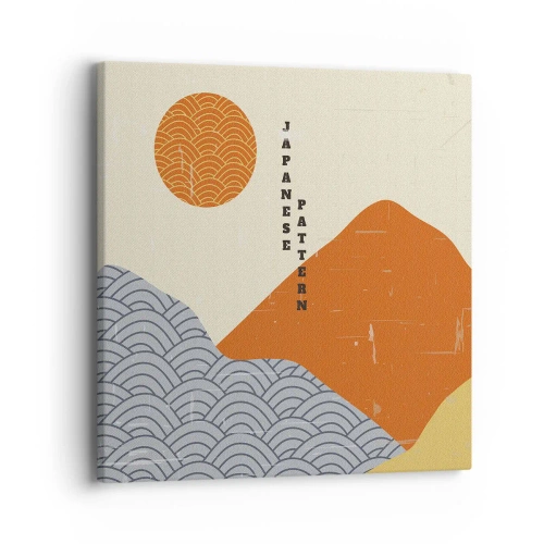 Impression sur toile - Image sur toile - Dans l'esprit japonais - 40x40 cm