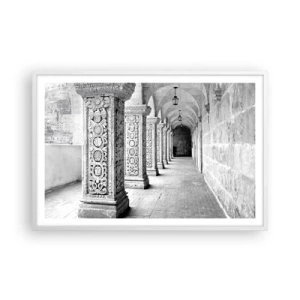 Affiche dans un cadre blanc - Poster - Où cela mène-t-il…? - 91x61 cm