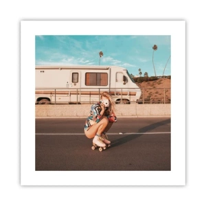 Affiche - Poster - Souriez s'il-vous-plait! - 40x40 cm