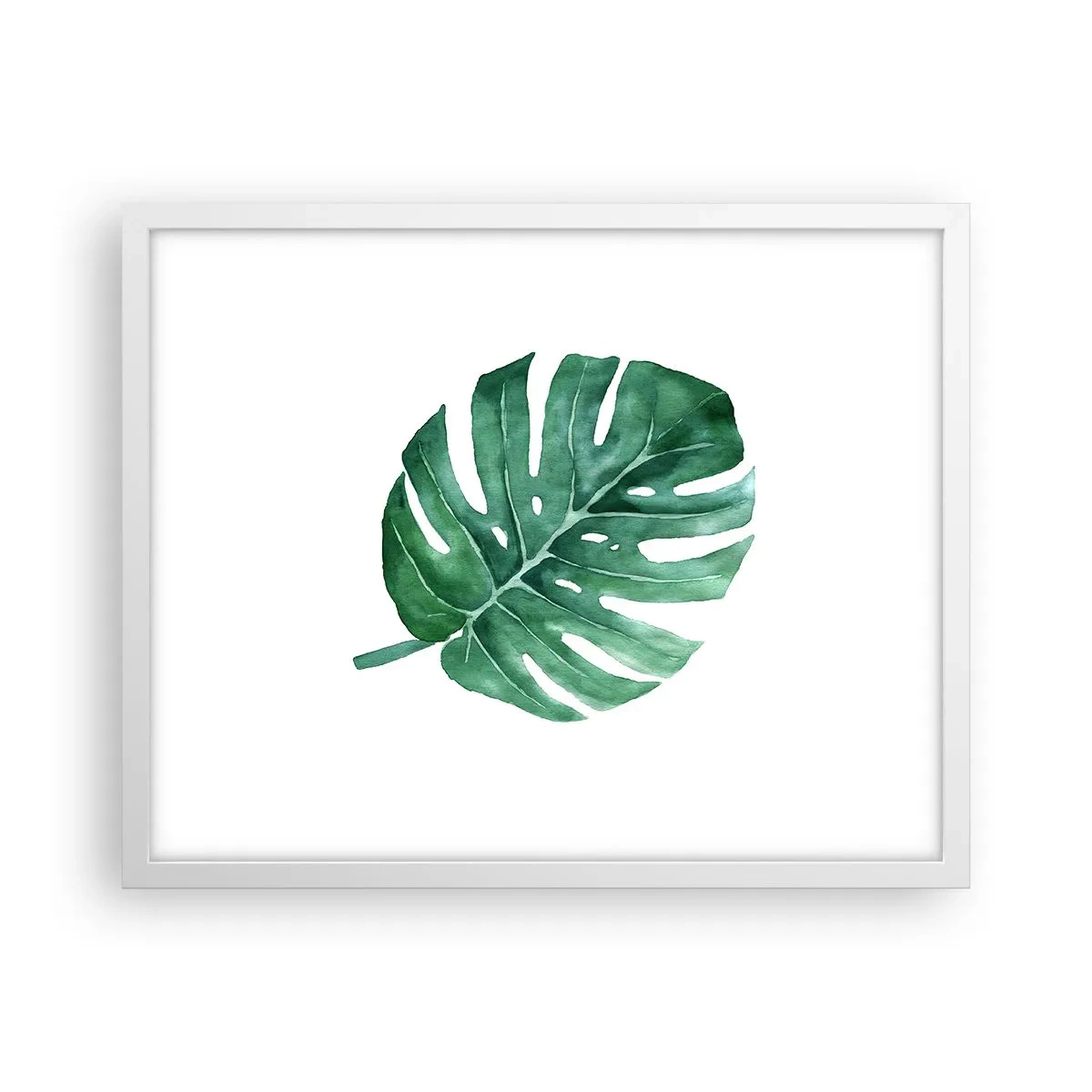 Affiche dans un cadre blanc - Poster - Concept vert - 50x40 cm